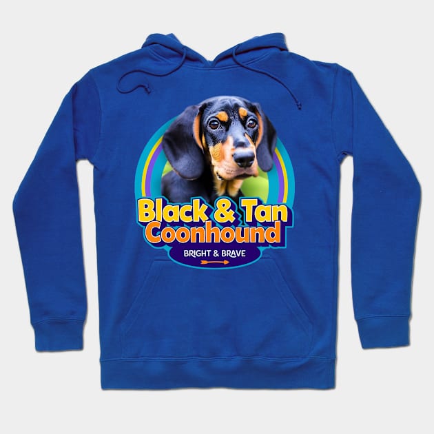 Black and Tan Coonhound Hoodie by Puppy & cute
